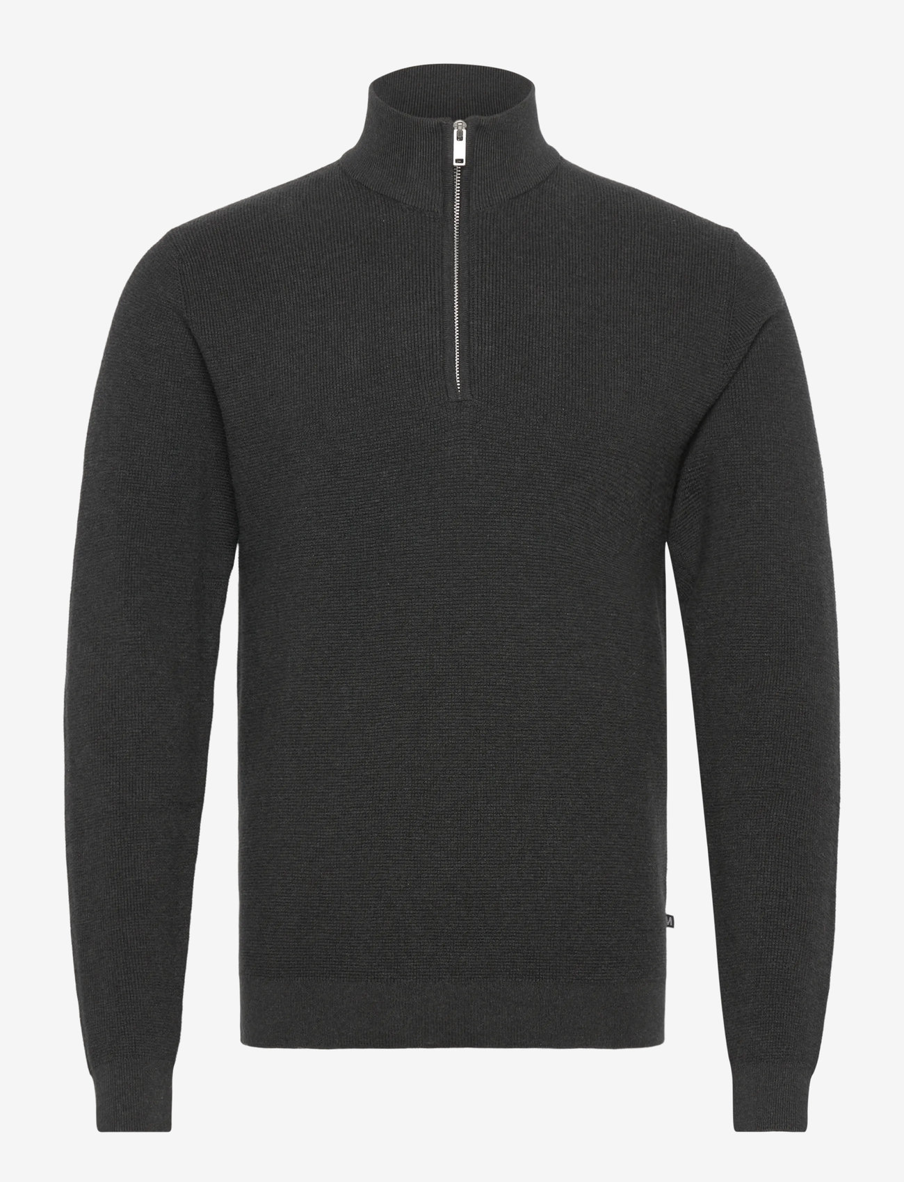 Matinique - MAlagoon Z - half zip jumpers - dark grey melange - 0