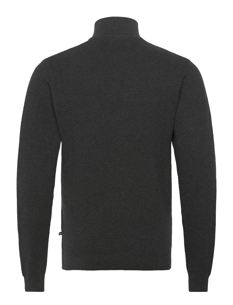 Matinique - MAlagoon Z - pullover mit halbem reißverschluss - dark grey melange - 1