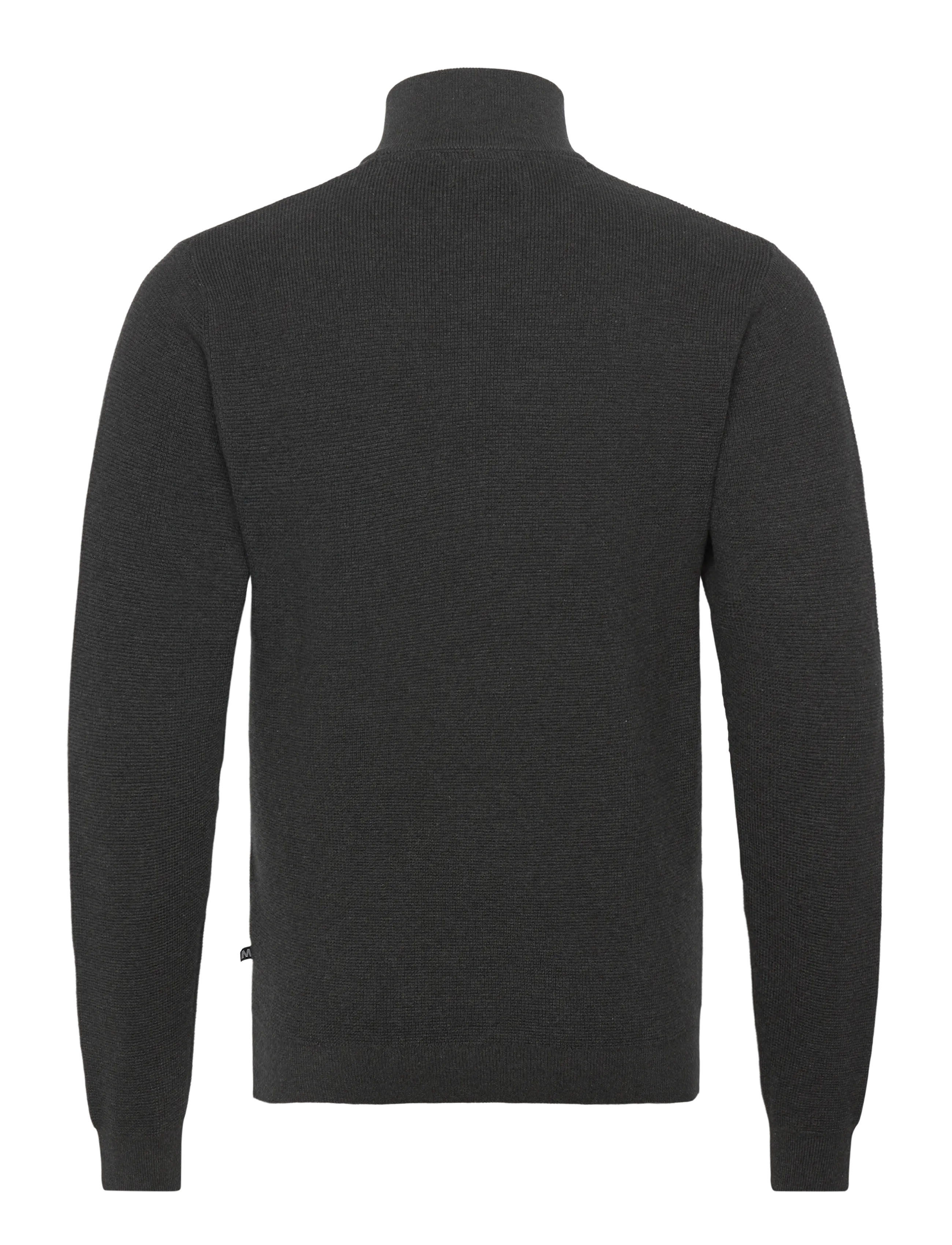 Matinique - MAlagoon Z - tõmblukk-kaelusega džemprid - dark grey melange - 1