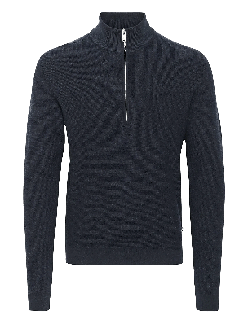 Matinique - MAlagoon Z - pullover mit halbem reißverschluss - dark navy melange - 1