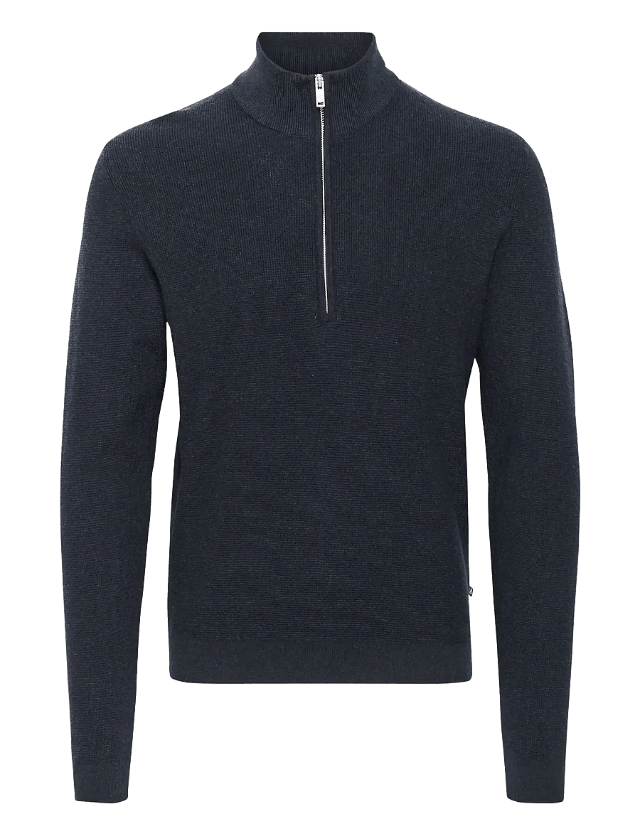 Matinique - MAlagoon Z - puolivetoketjulliset neuleet - dark navy melange - 1