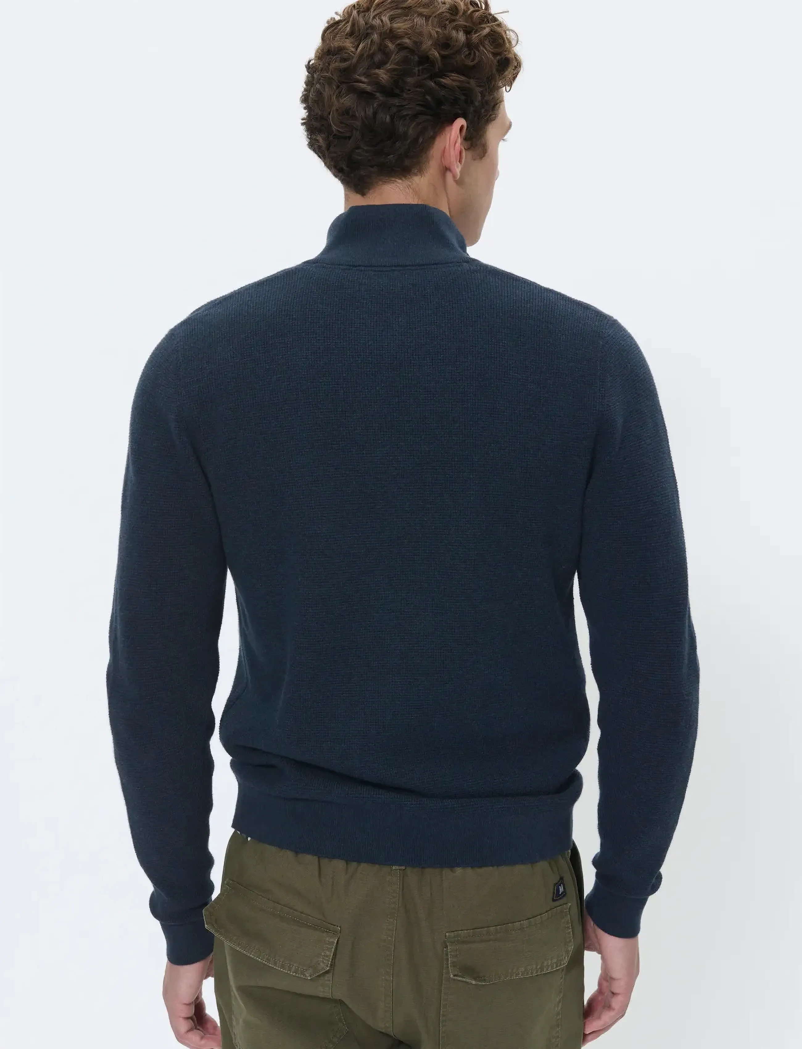 Matinique - MAlagoon Z - puolivetoketjulliset neuleet - dark navy melange - 4