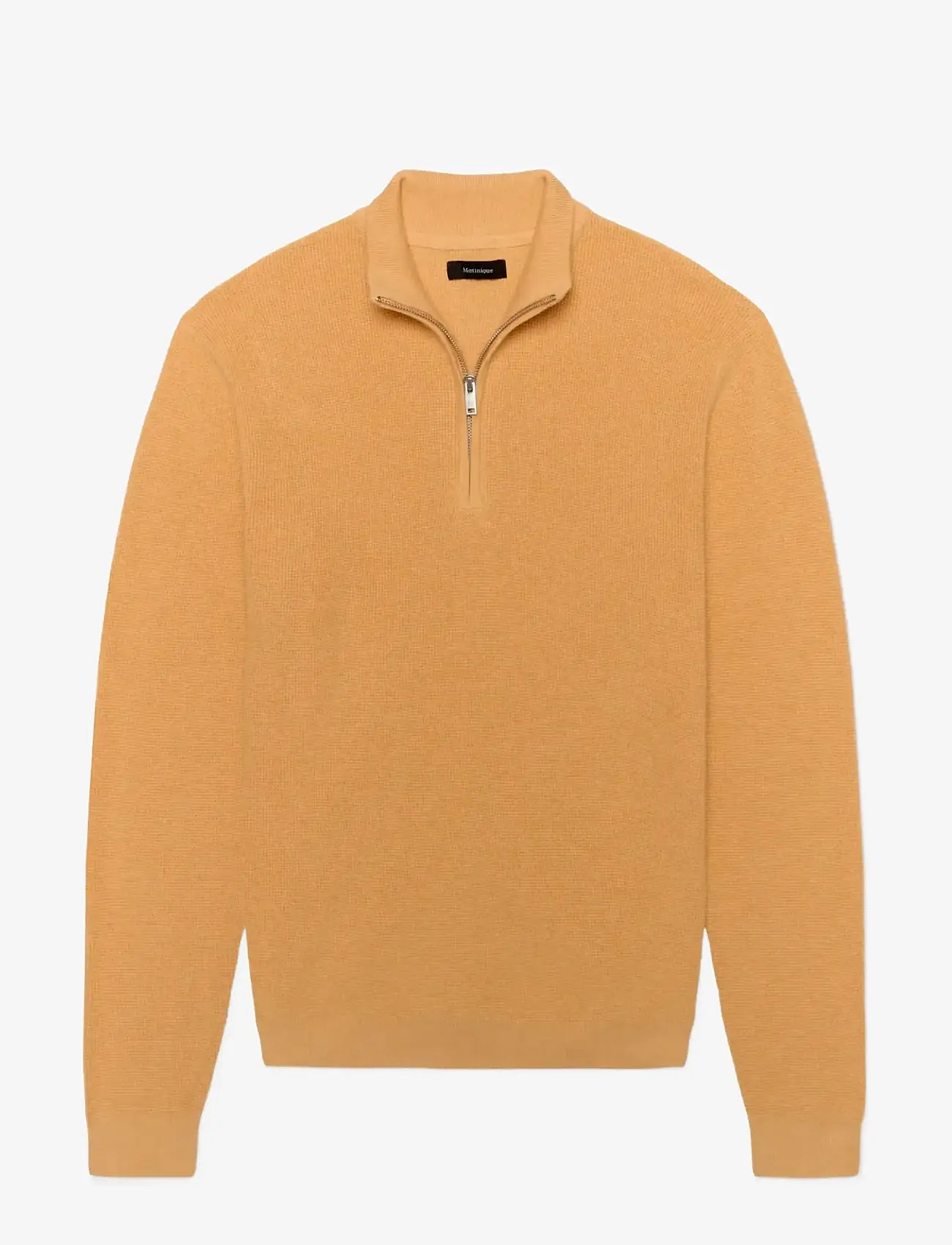 Matinique - MAlagoon Z - halfzip strik - golden cream - 1