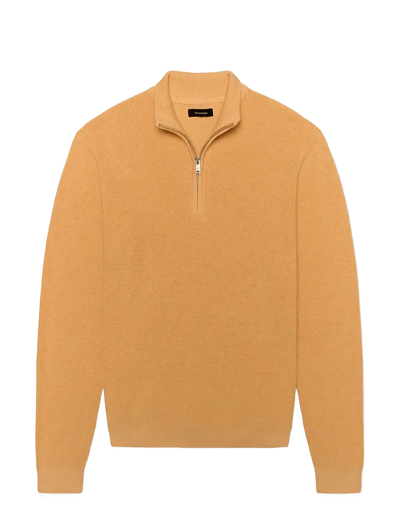 Matinique - MAlagoon Z - pullover mit halbem reißverschluss - golden cream - 1