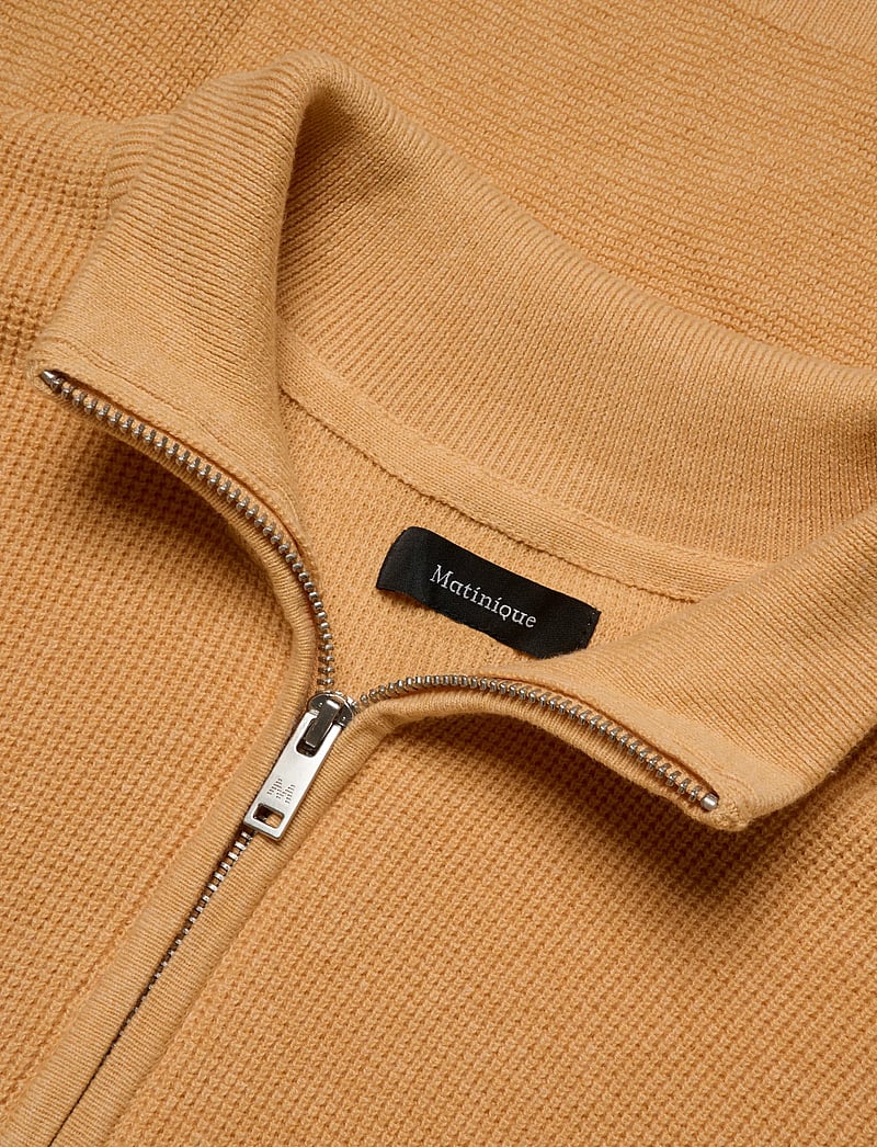Matinique - MAlagoon Z - pullover mit halbem reißverschluss - golden cream - 5