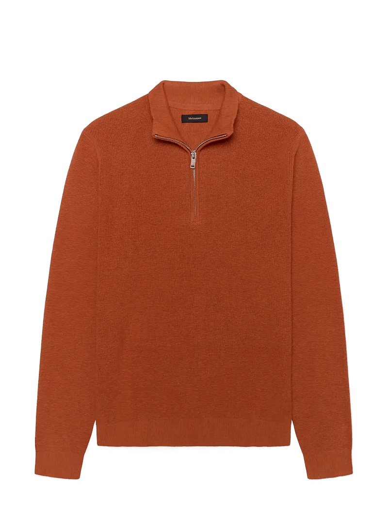 Matinique - MAlagoon Z - pullover mit halbem reißverschluss - gold flame - 1