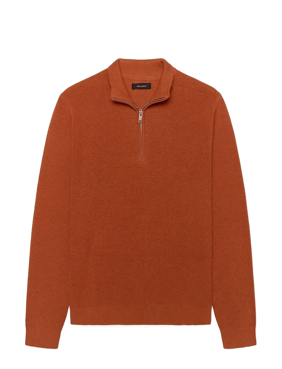 Matinique - MAlagoon Z - pullover mit halbem reißverschluss - gold flame - 1