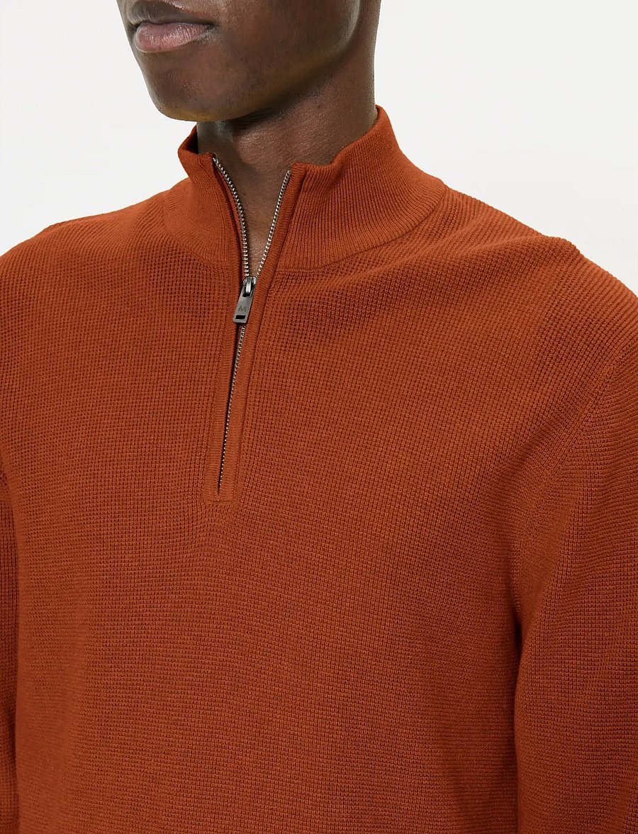 Matinique - MAlagoon Z - pullover mit halbem reißverschluss - gold flame - 4