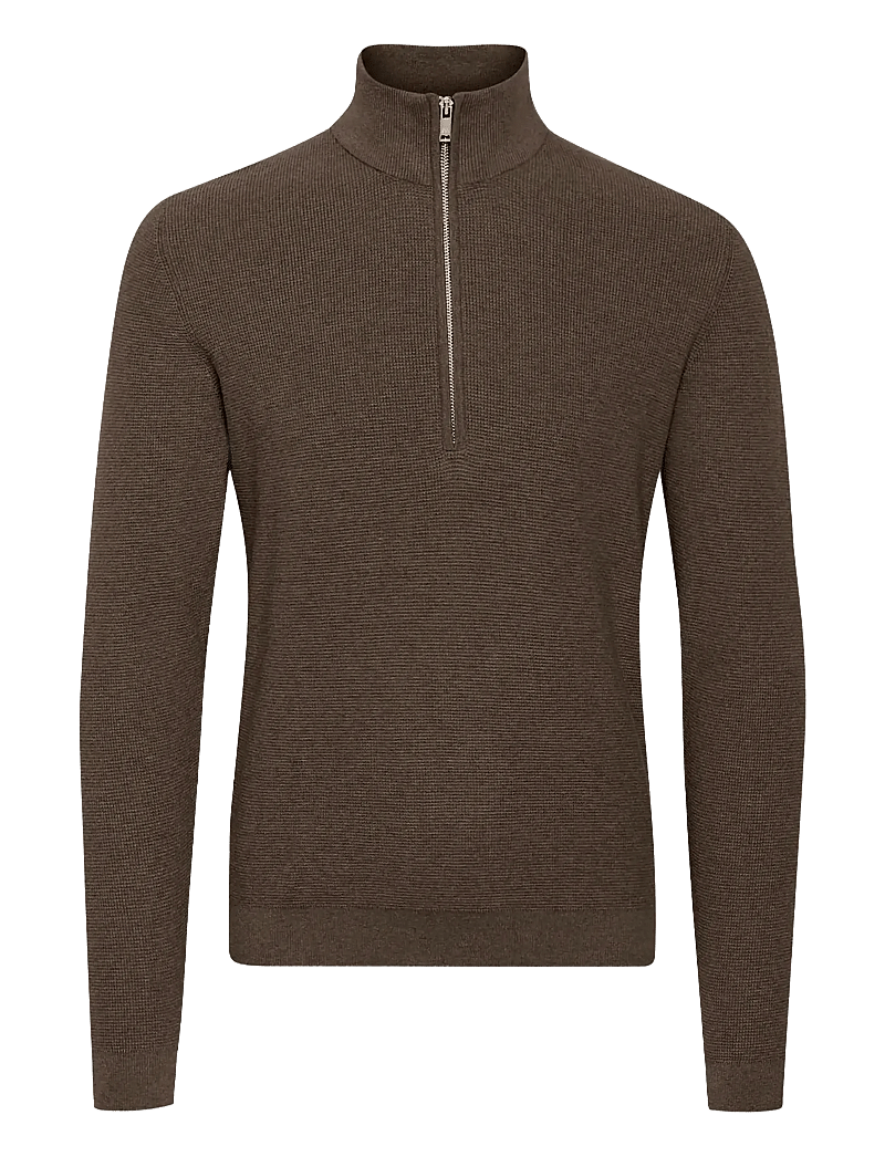 Matinique - MAlagoon Z - pullover mit halbem reißverschluss - morel melange - 1