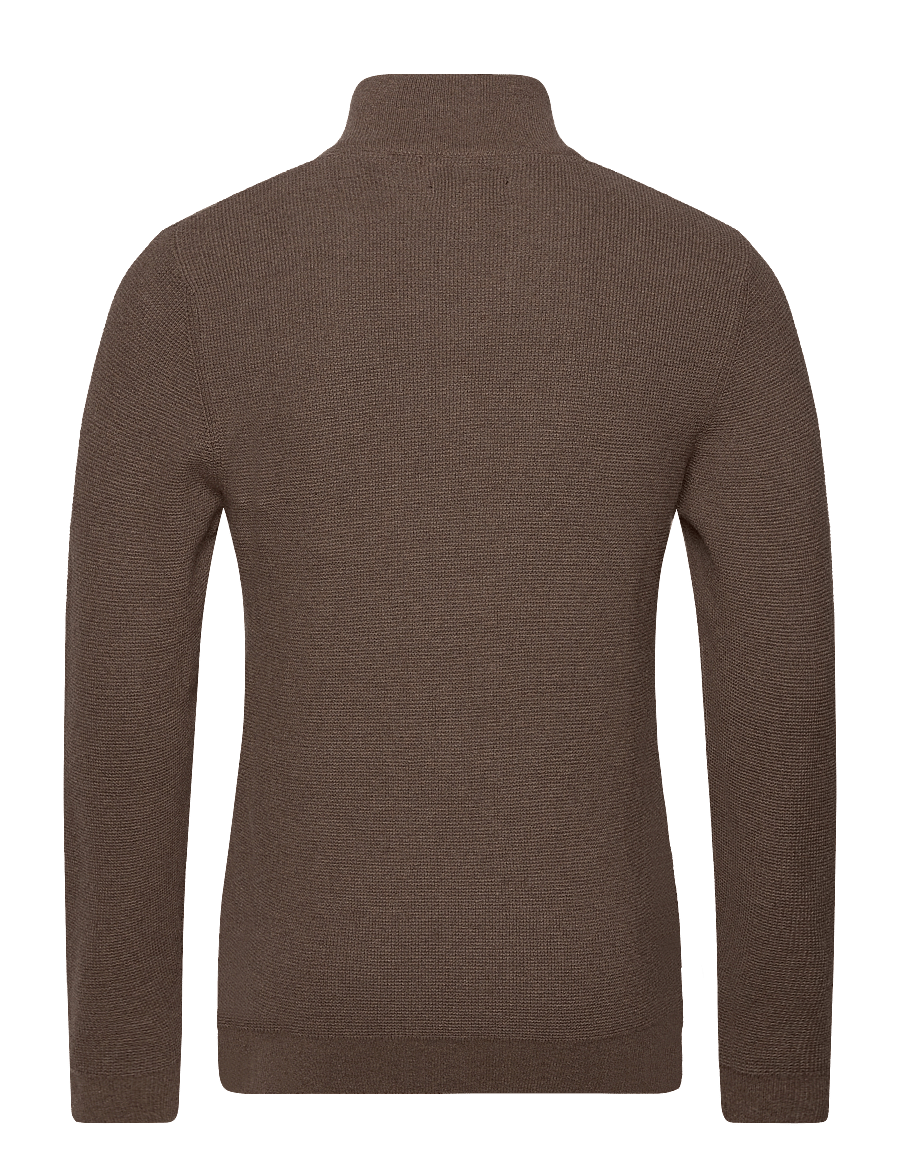 Matinique - MAlagoon Z - pullover mit halbem reißverschluss - morel melange - 2