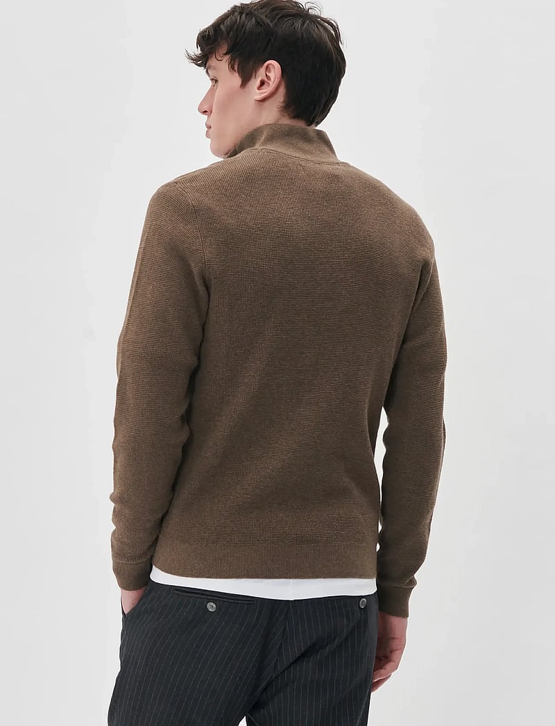 Matinique - MAlagoon Z - pullover mit halbem reißverschluss - morel melange - 4