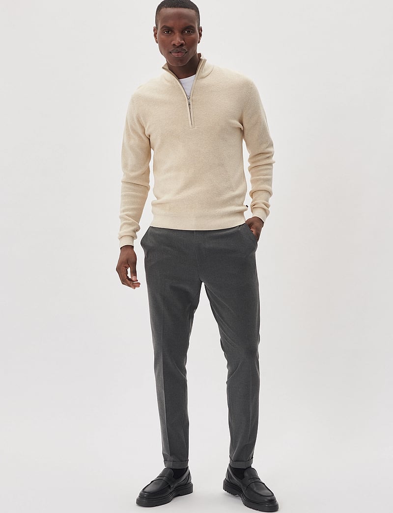 Matinique - MAlagoon Z - pullover mit halbem reißverschluss - oyster gray melange - 3