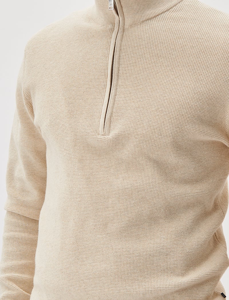 Matinique - MAlagoon Z - pullover mit halbem reißverschluss - oyster gray melange - 5