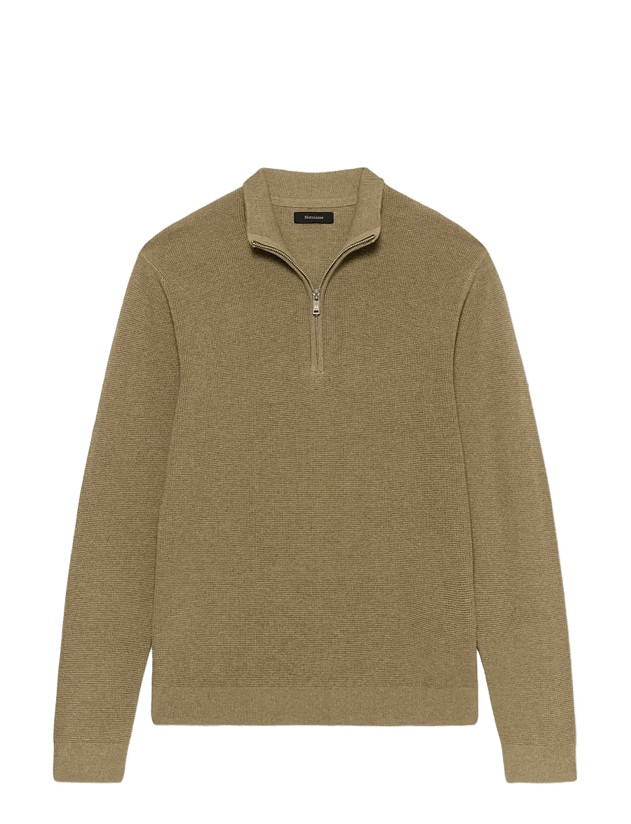 Matinique - MAlagoon Z - pullover mit halbem reißverschluss - silver sage melange - 1