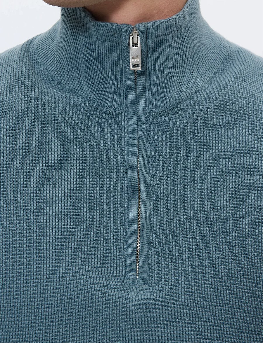 Matinique - MAlagoon Z - pullover mit halbem reißverschluss - stormy weather - 4