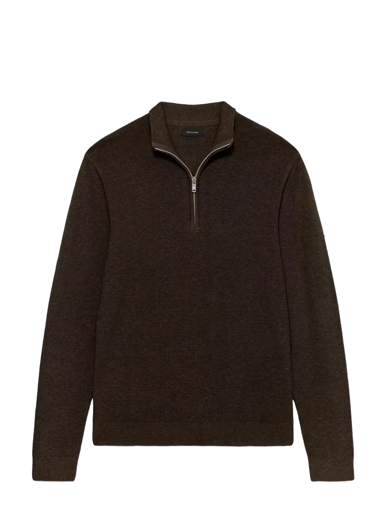 Matinique - MAlagoon Z - halfzip strik - turkish coffee melange - 1