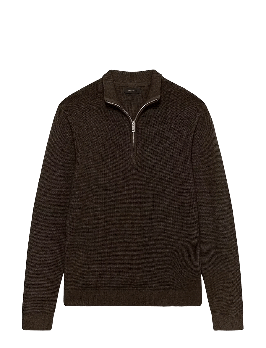 Matinique - MAlagoon Z - pullover mit halbem reißverschluss - turkish coffee melange - 1