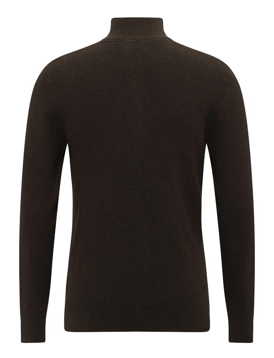 Matinique - MAlagoon Z - pullover mit halbem reißverschluss - turkish coffee melange - 2