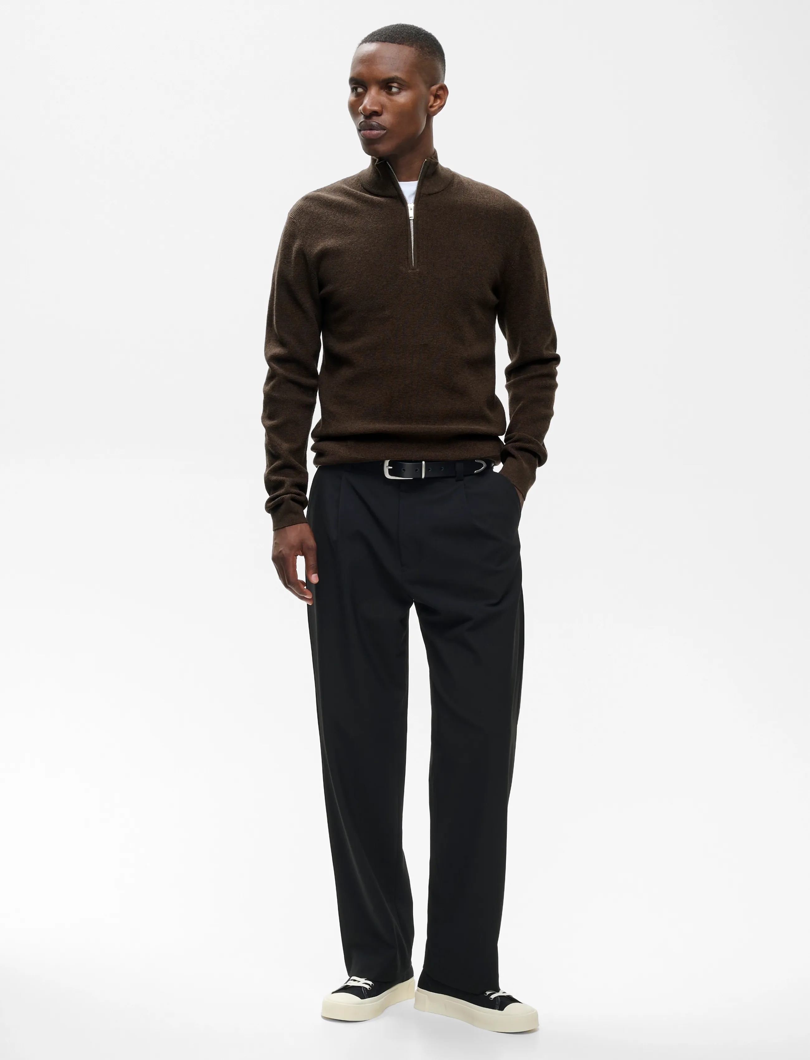 Matinique - MAlagoon Z - pullover mit halbem reißverschluss - turkish coffee melange - 3