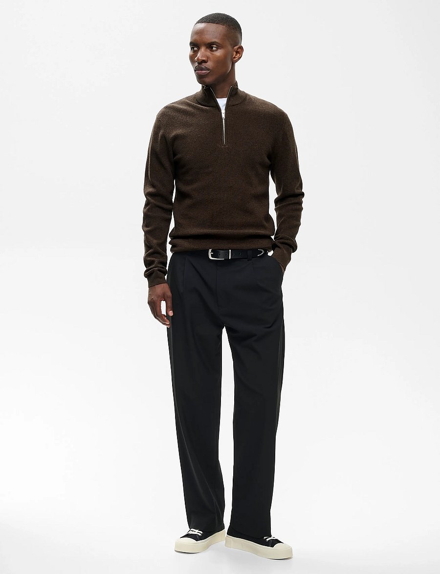 Matinique - MAlagoon Z - pullover mit halbem reißverschluss - turkish coffee melange - 3