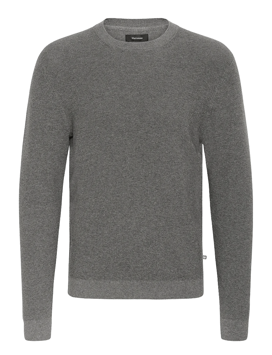 Matinique - MAlagoon - rundhals - medium grey melange - 1
