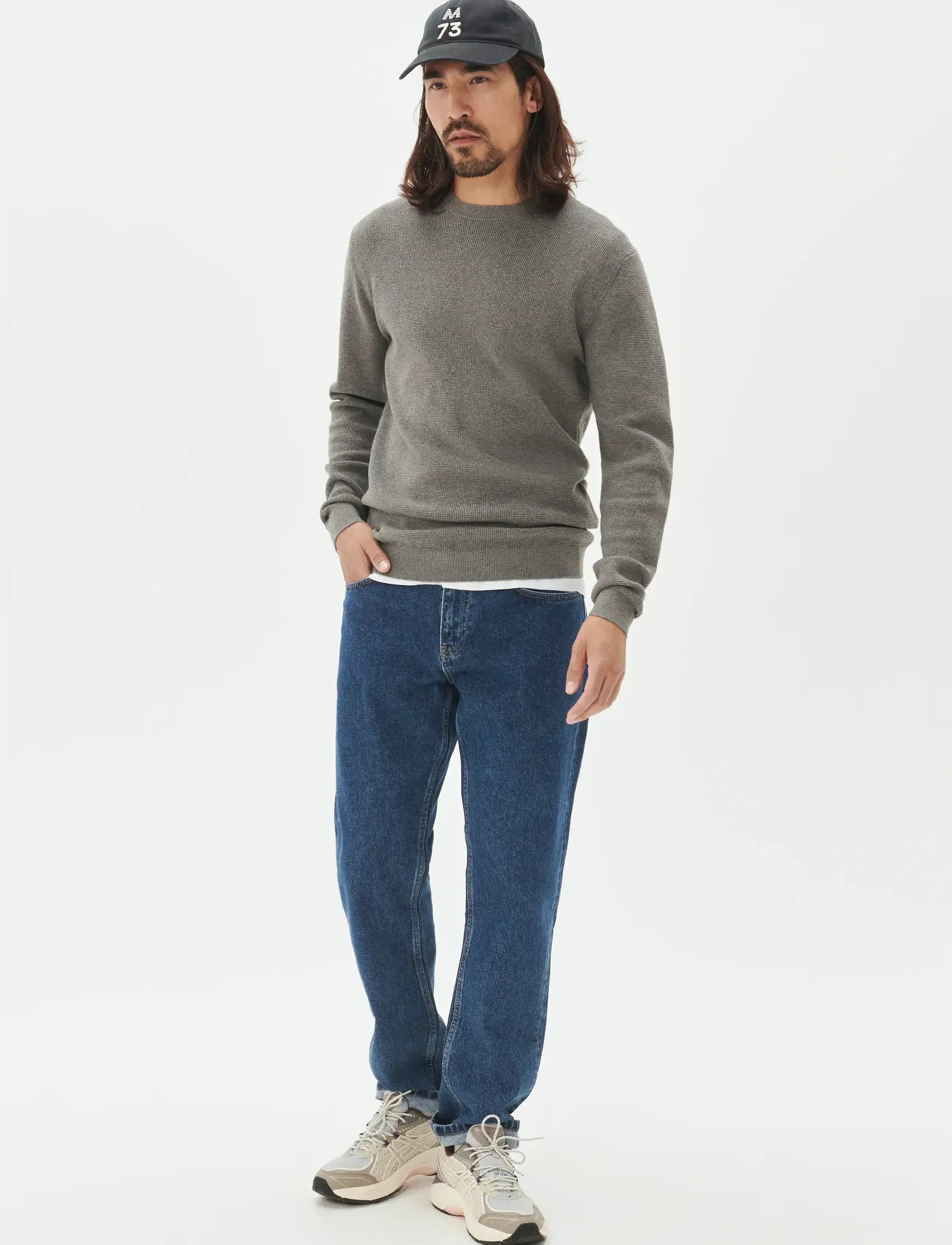 Matinique - MAlagoon - Ümmarguse kaelusega kudumid - medium grey melange - 2