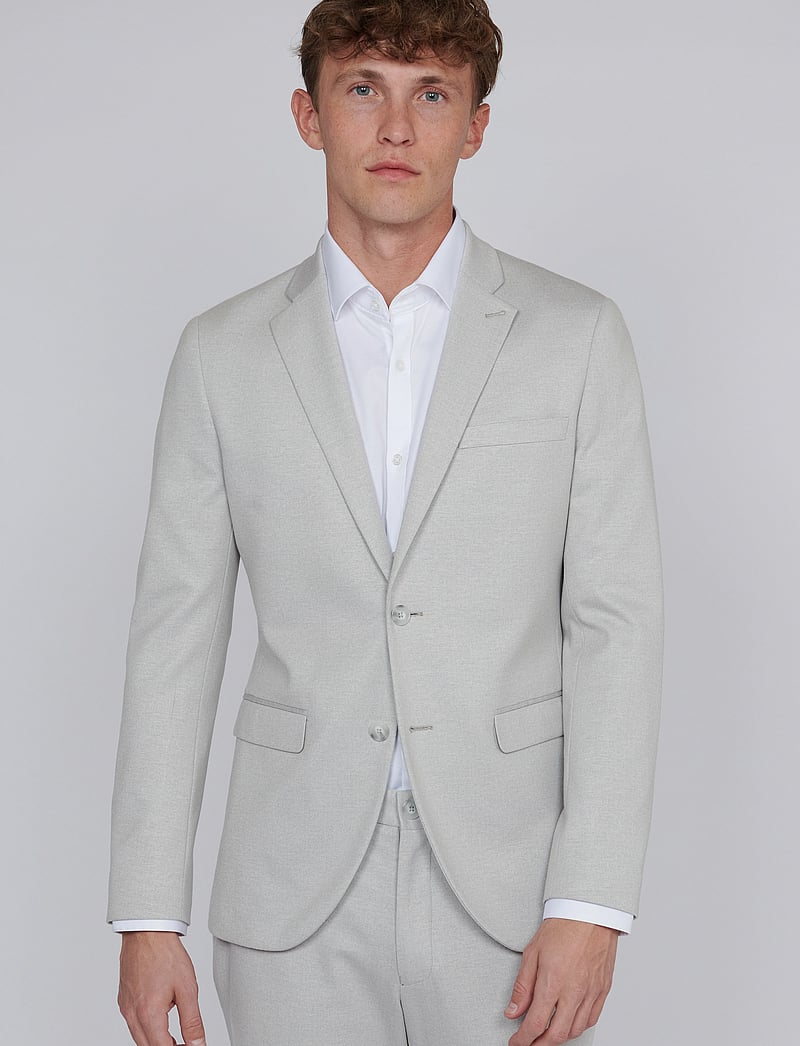 Matinique - MAgeorge Jersey - enkeltradede blazere - ghost gray - 0