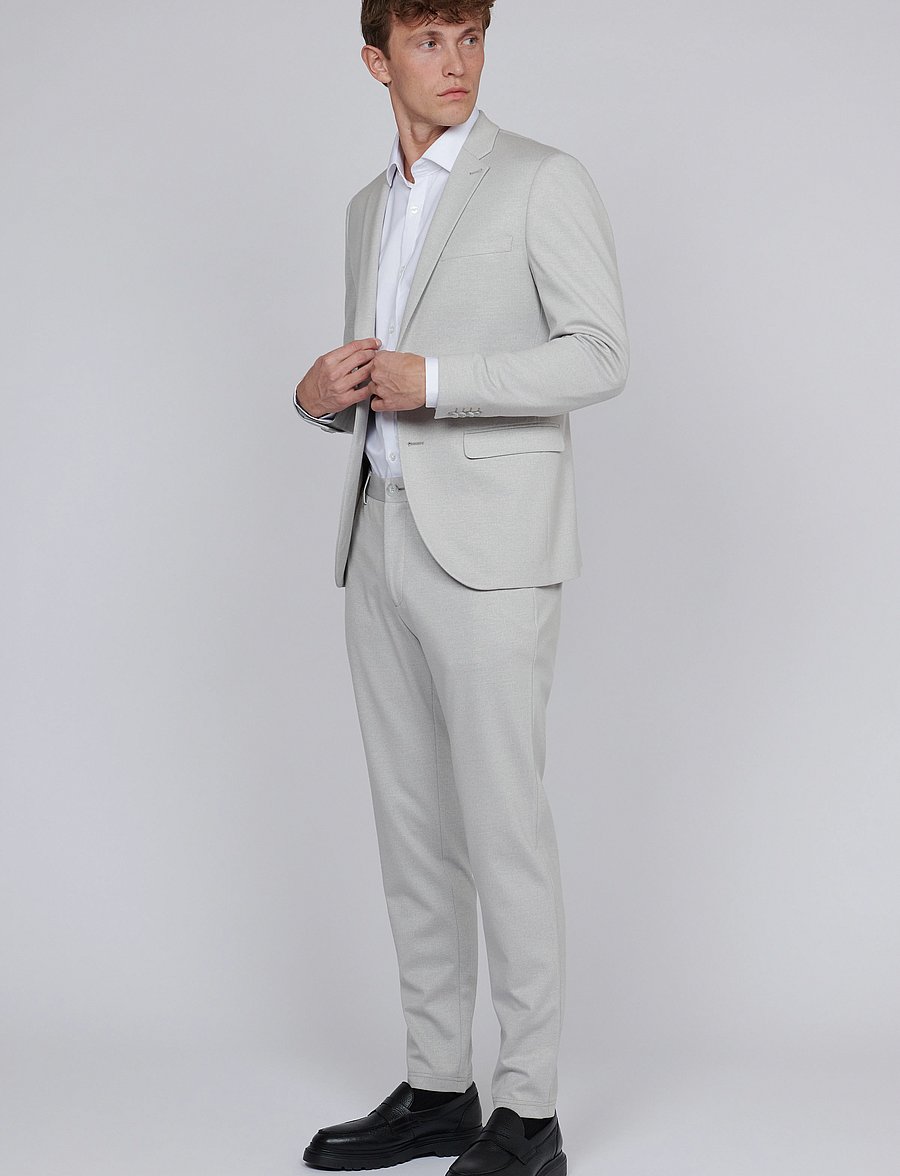 Matinique - MAgeorge Jersey - blazers met enkele rij knopen - ghost gray - 3