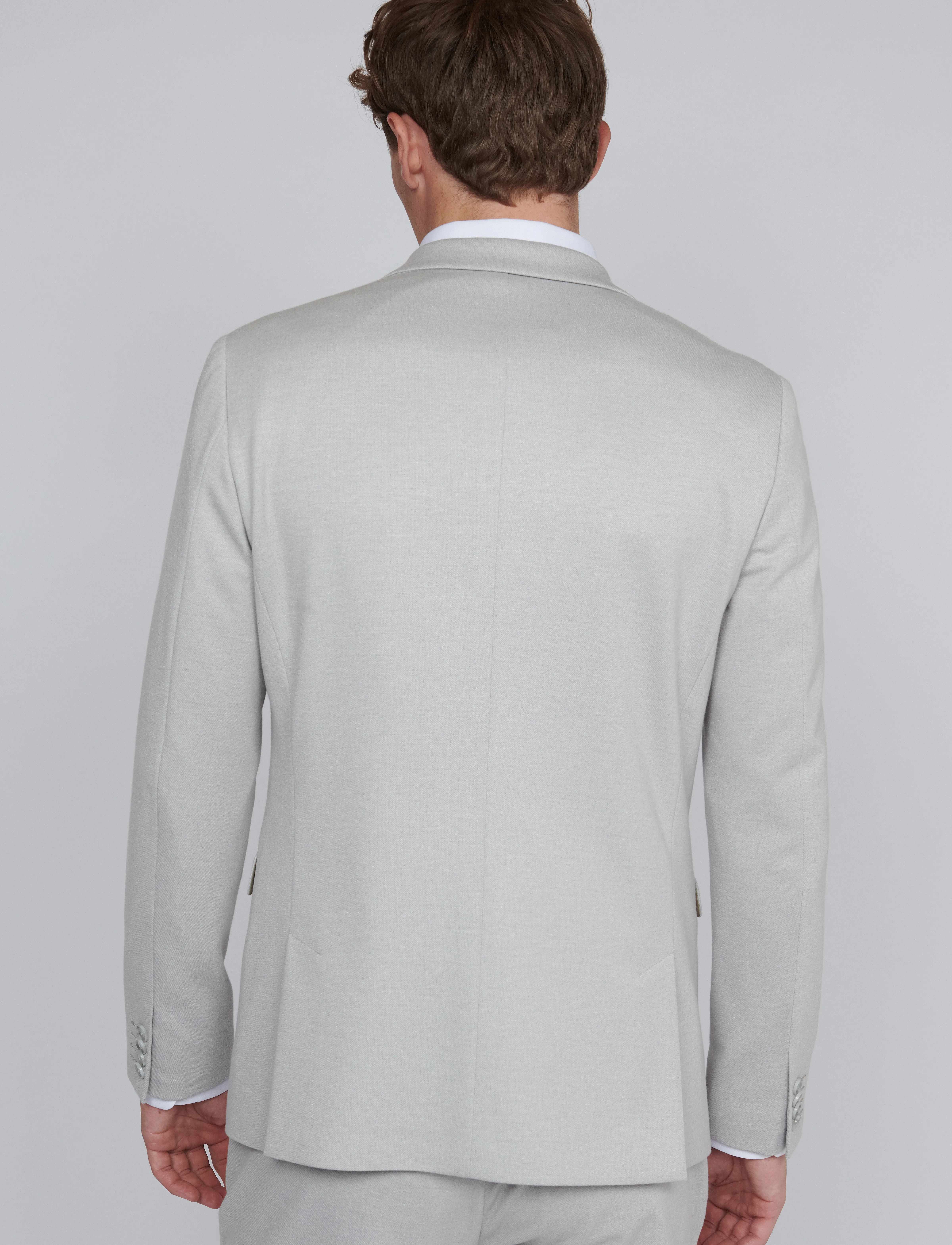Matinique - MAgeorge Jersey - blazers met enkele rij knopen - ghost gray - 4