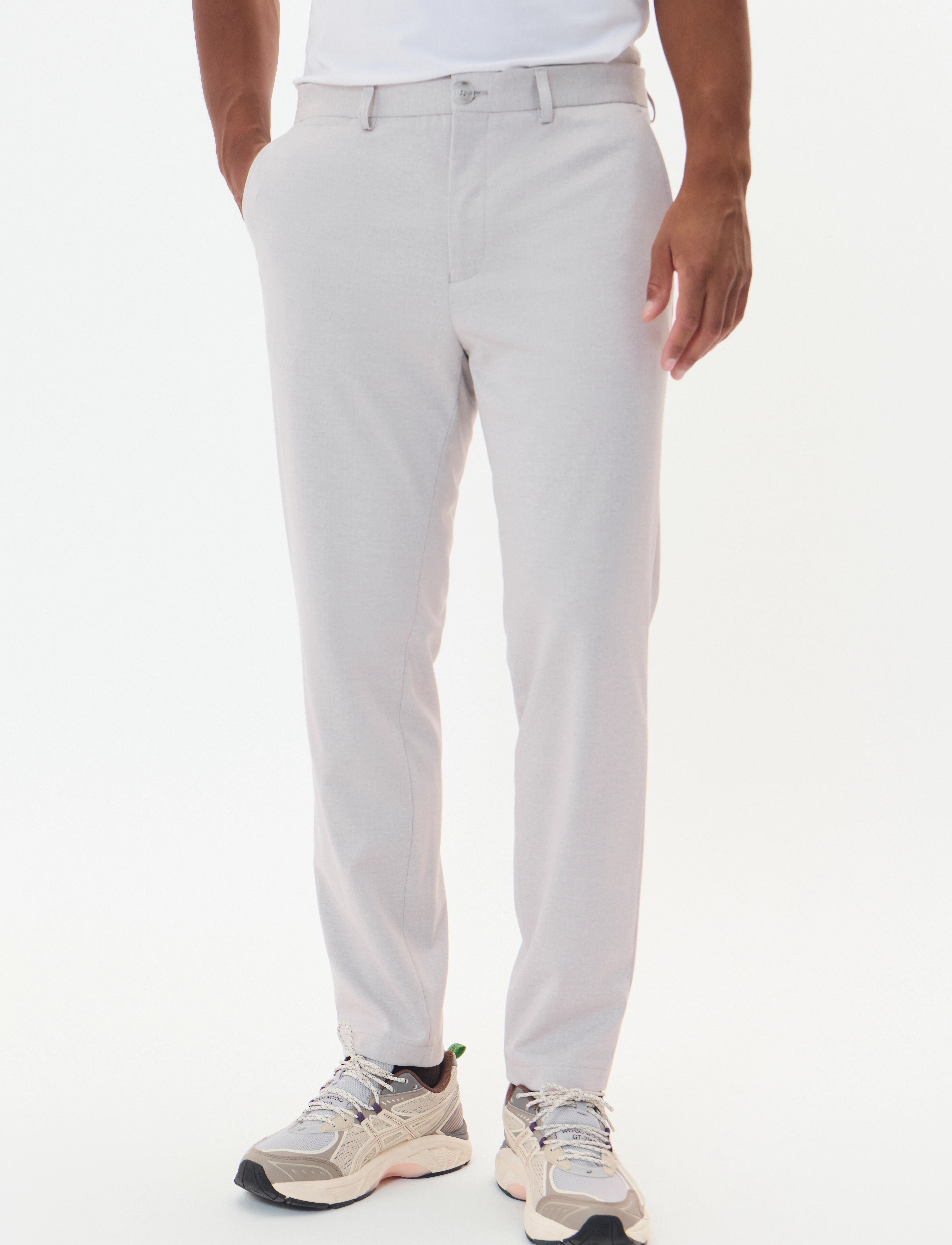 Matinique MAliam Jersey Pant - Dressbukser - GHOST GRAY / grey
