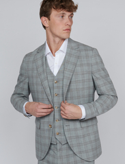 Matinique - MAgeorge - double breasted blazers - ghost gray melange - 2