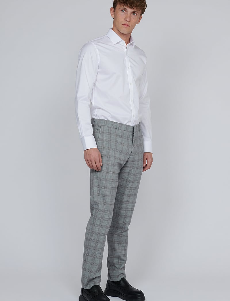 Matinique - MAlas - kostymbyxor - ghost gray melange - 3