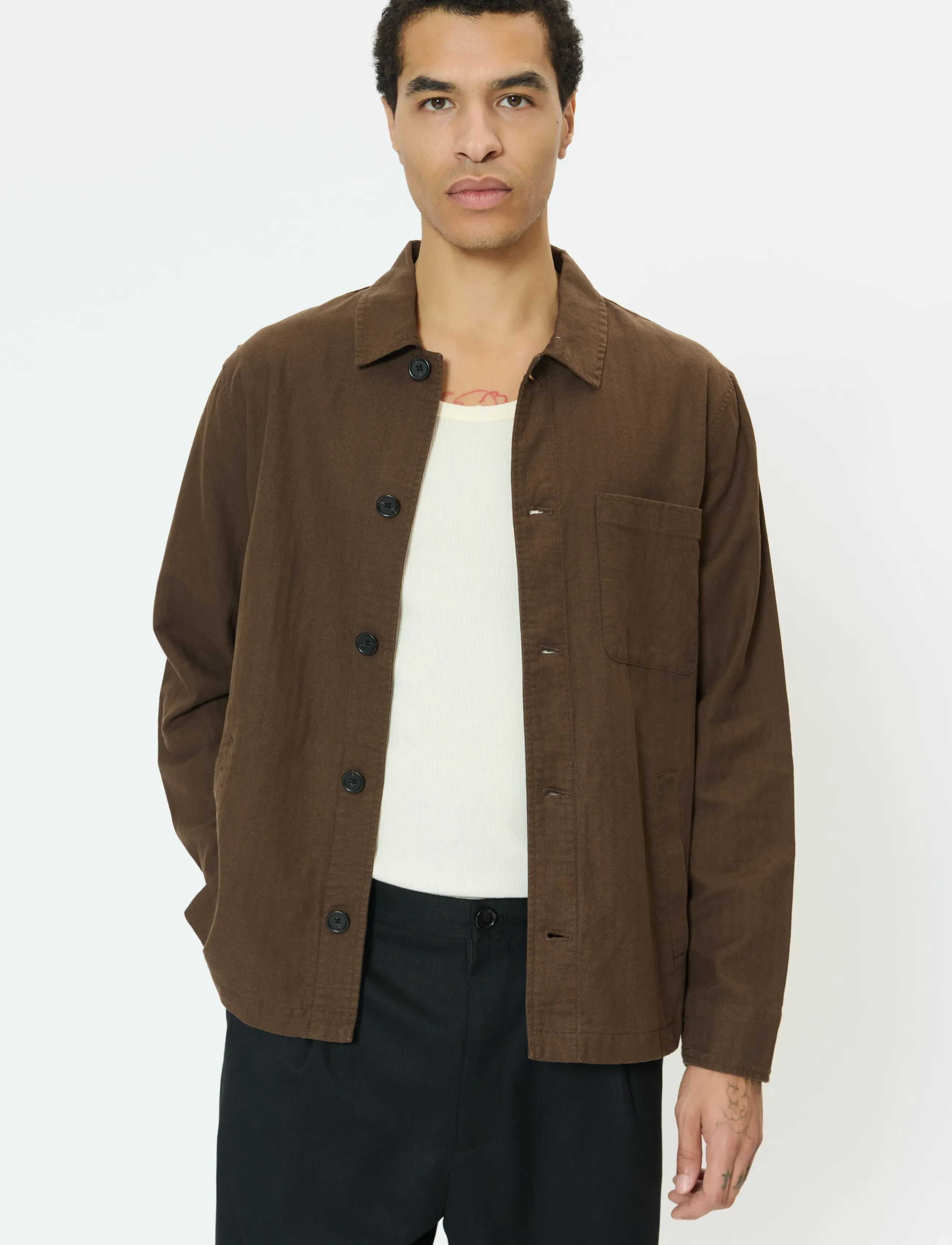 Matinique MAorignal Heritage - Linen clothing - CHOCOLATE BROWN / brown
