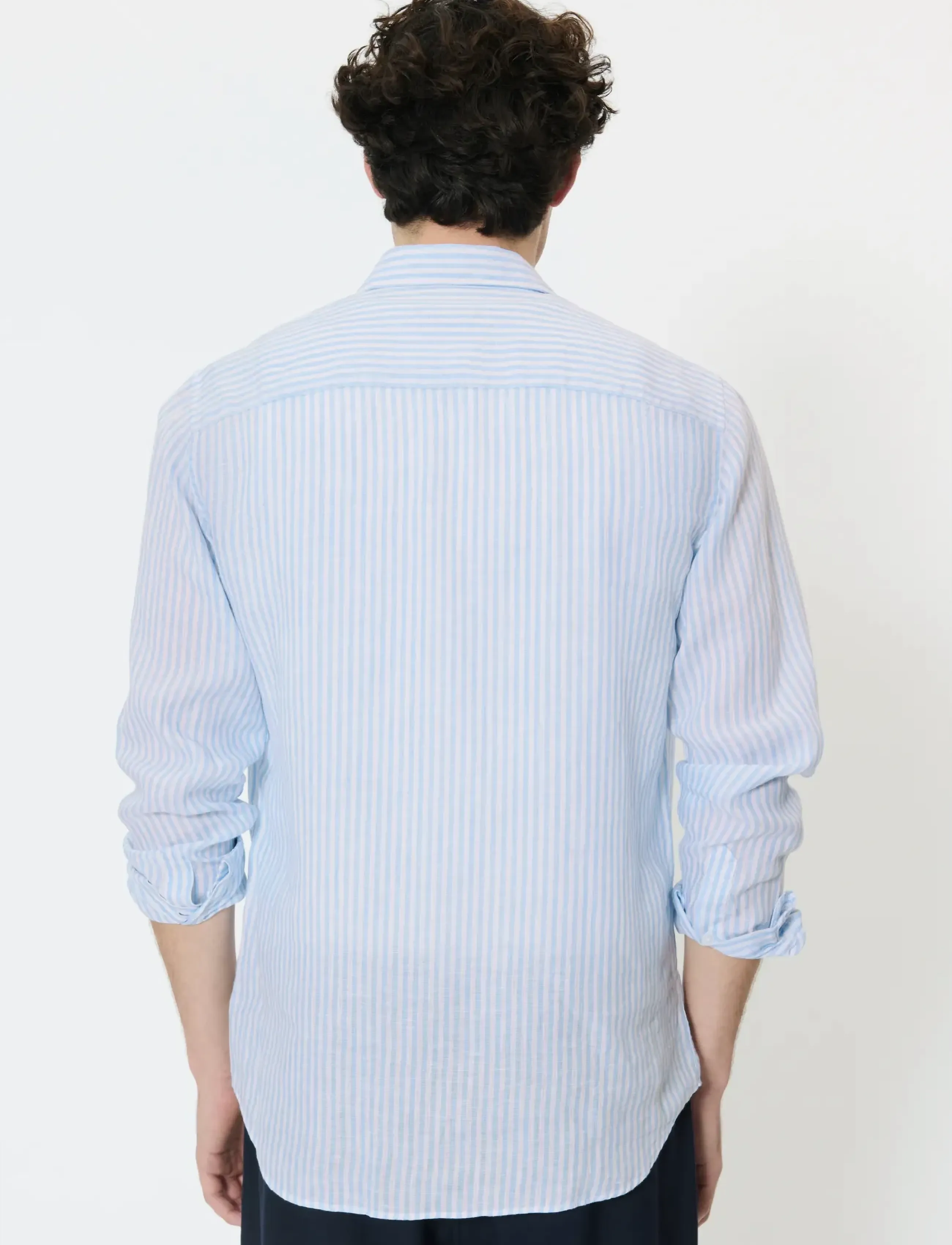 Matinique - MAmarc short - gestreifte hemden - chambray blue - 3