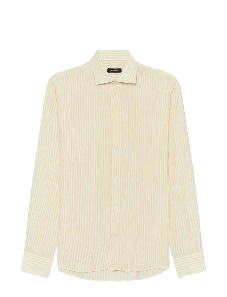 Matinique - MAmarc short - randiga skjortor - golden cream - 1