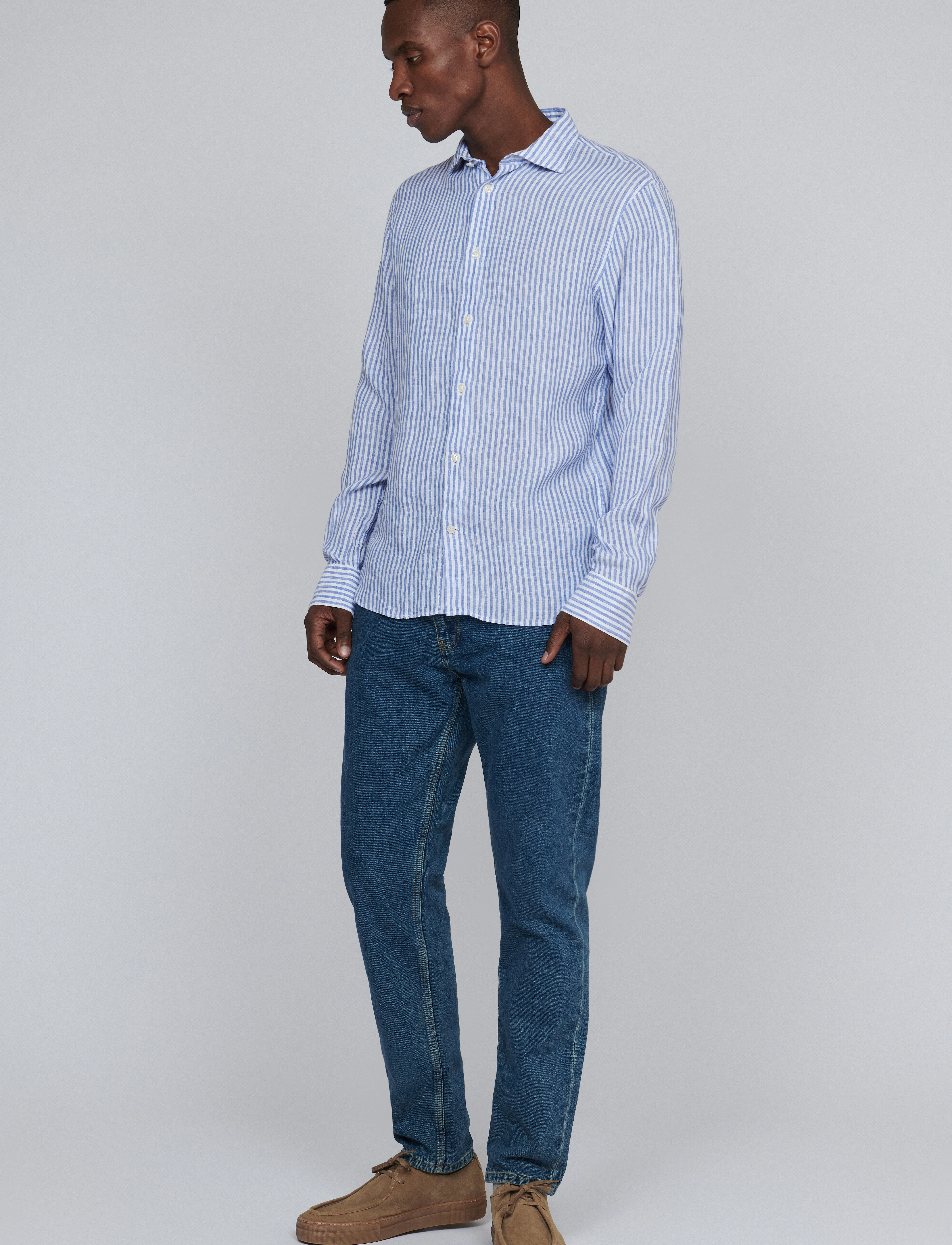 Matinique - MAmarc short - linneskjortor - insignia blue - 3