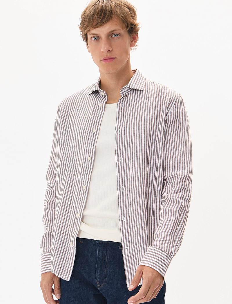 Matinique - MAmarc short - gestreifte hemden - nut - 0