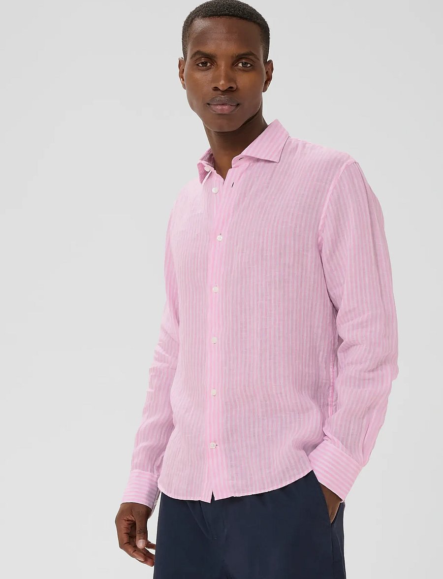 Matinique - MAmarc short - striped shirts - prism pink - 0