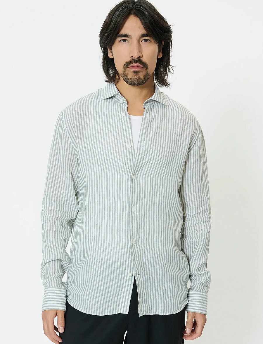 Matinique - MAmarc short - randiga skjortor - sea spray - 0