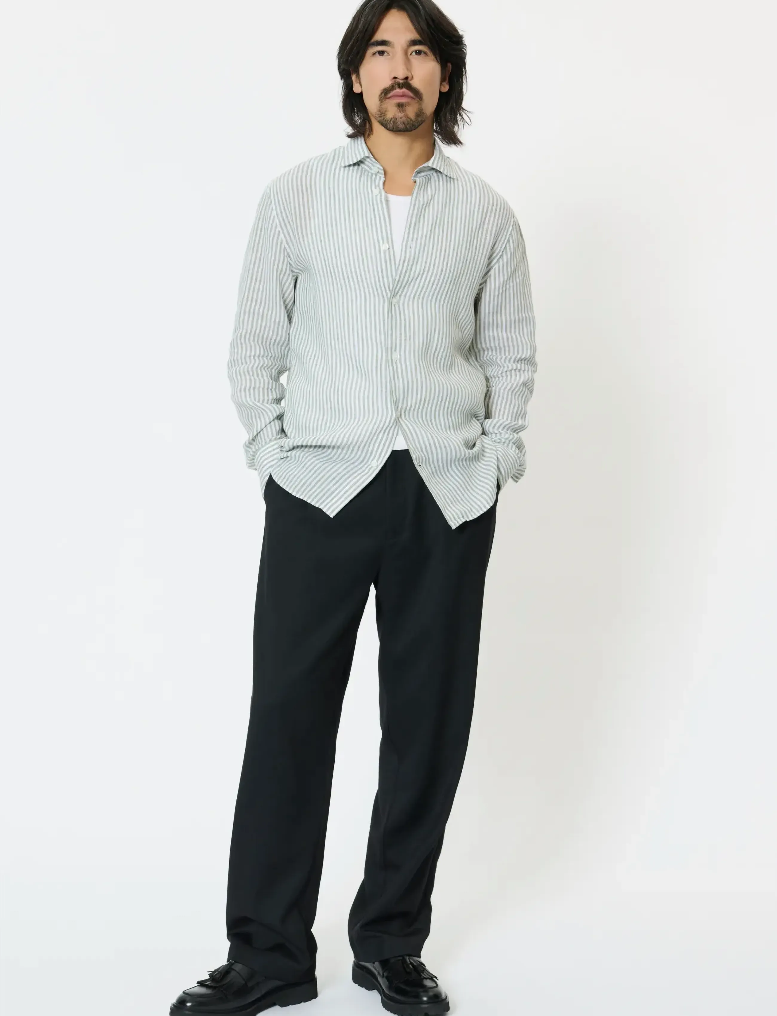 Matinique - MAmarc short - gestreifte hemden - sea spray - 2
