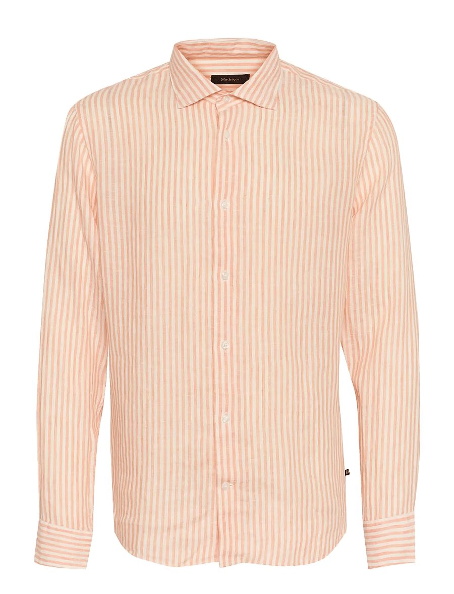 Matinique - MAmarc short - randiga skjortor - shell coral - 1