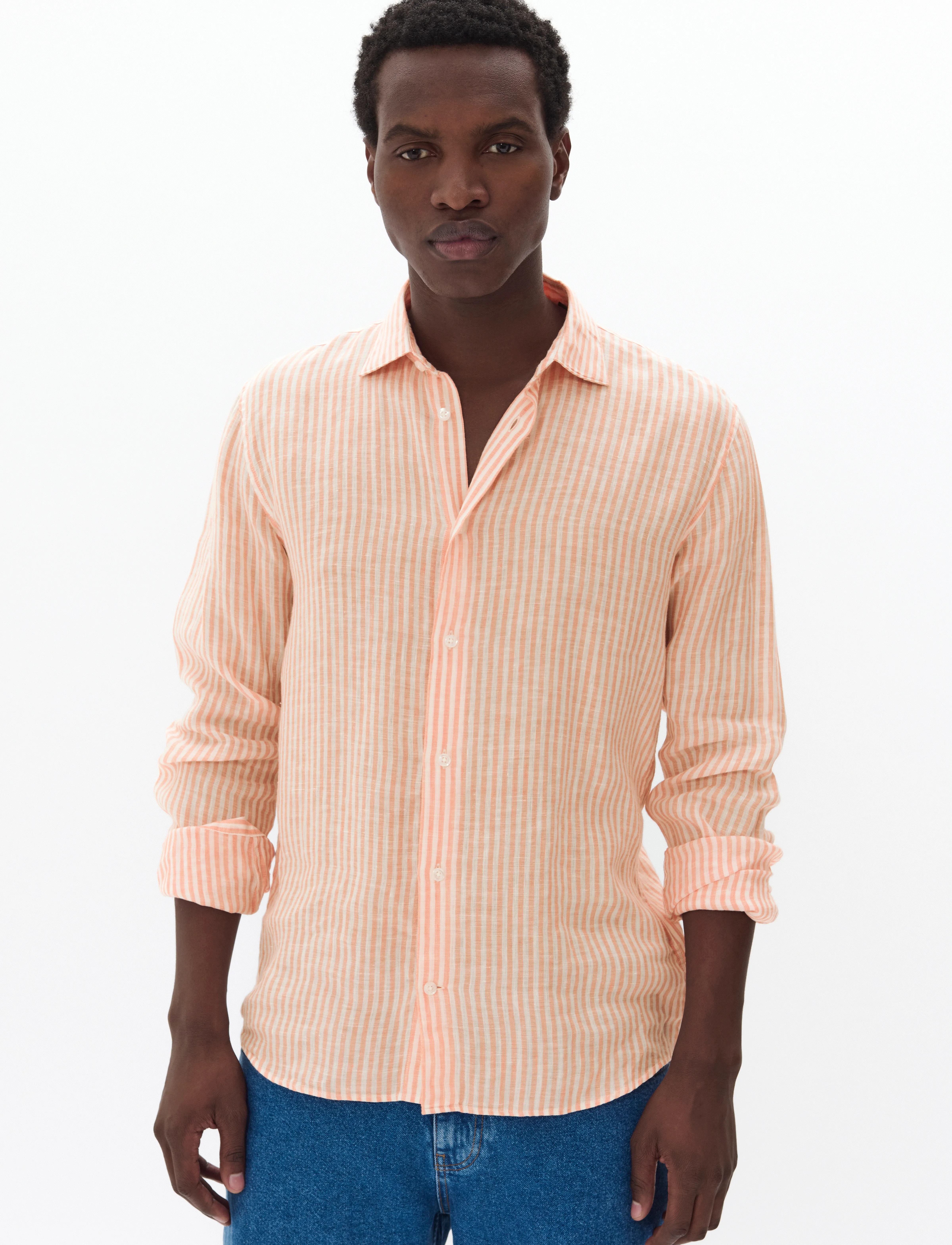 Matinique - MAmarc short - leinenhemden - shell coral - 0
