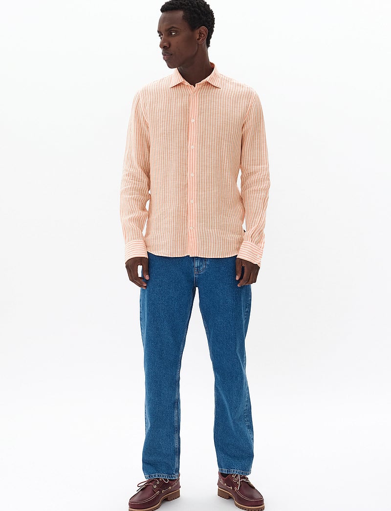 Matinique - MAmarc short - gestreifte hemden - shell coral - 2