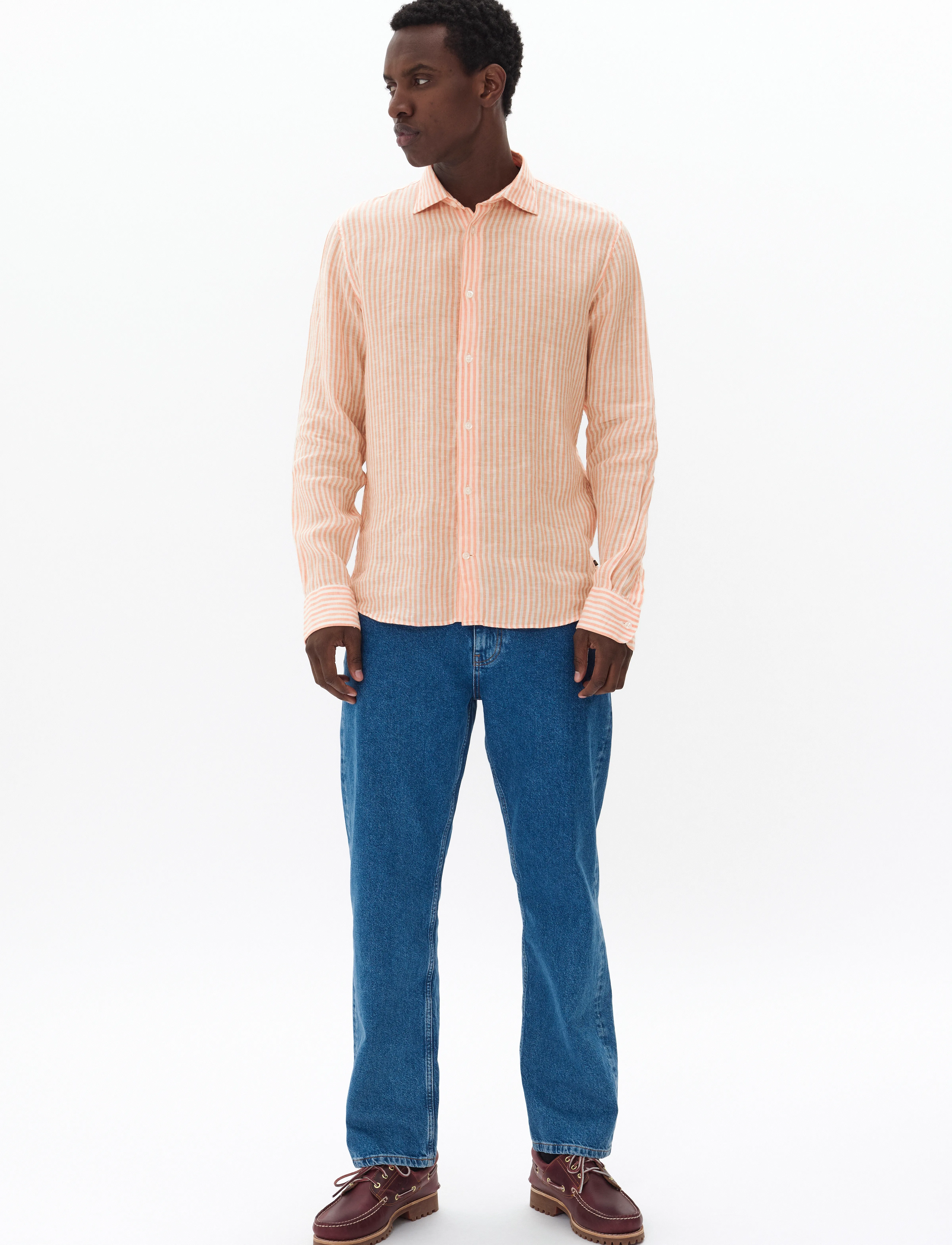 Matinique - MAmarc short - leinenhemden - shell coral - 2
