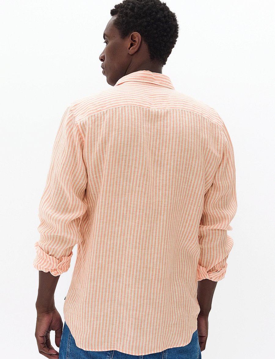 Matinique - MAmarc short - randiga skjortor - shell coral - 3