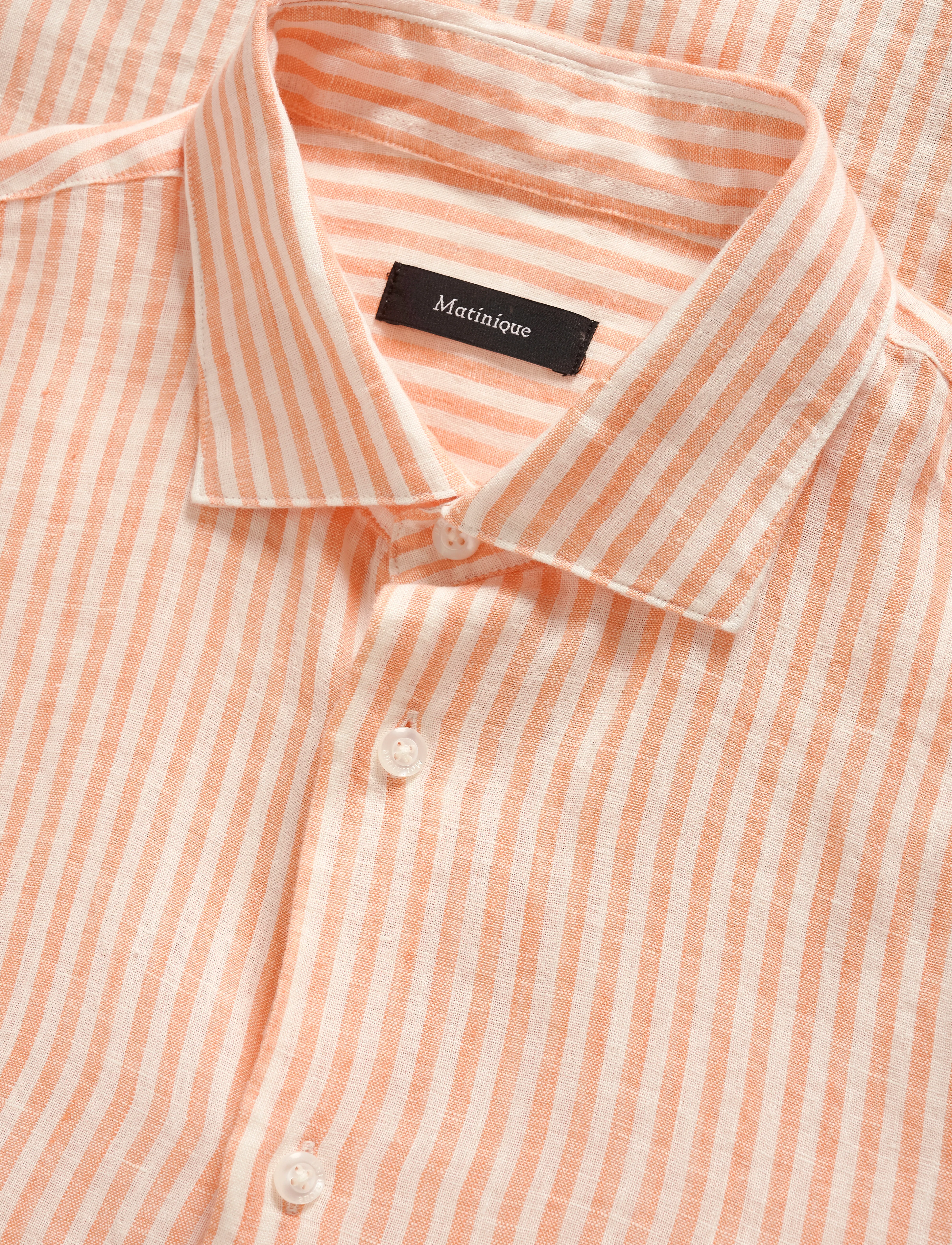 Matinique - MAmarc short - leinenhemden - shell coral - 5