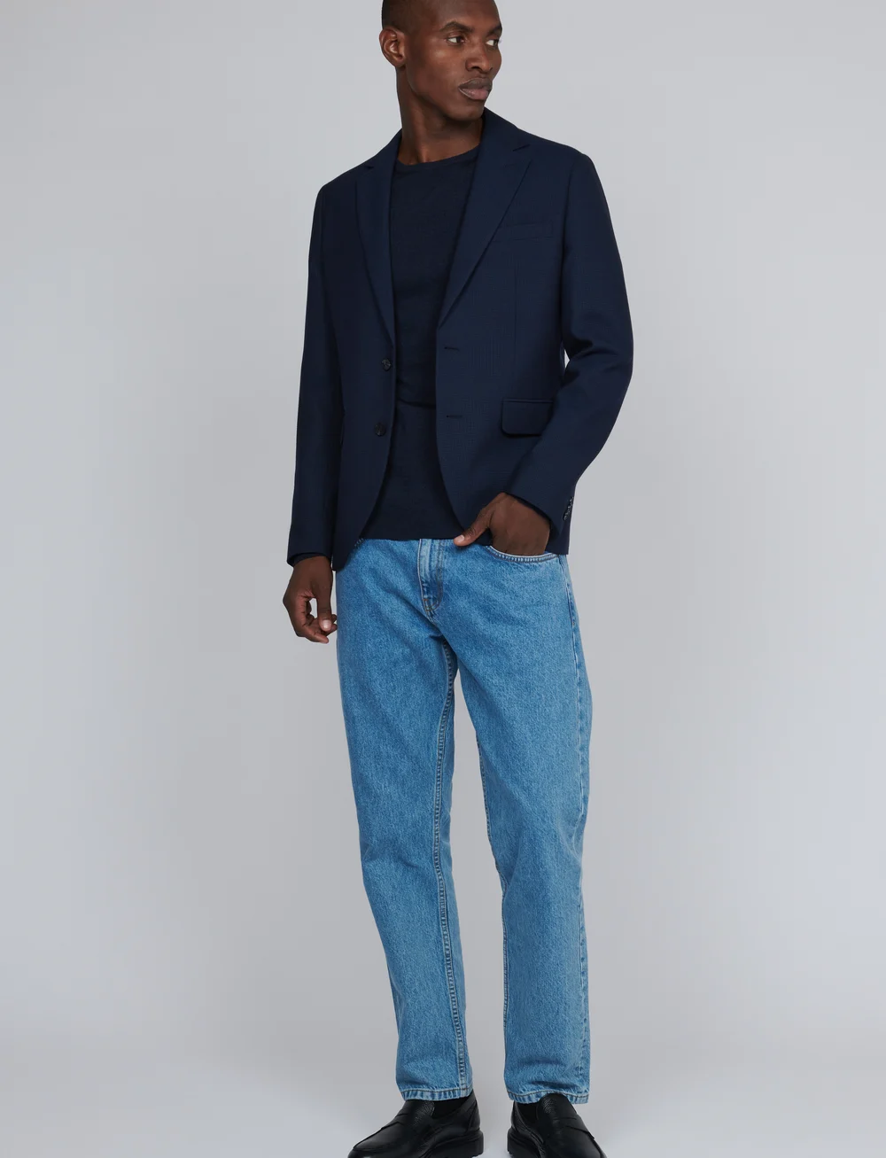 Matinique - MAgeorge - single breasted blazers - dark navy - 3