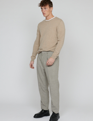 Matinique - MAweller Pleat Pant - kostiumo kelnės - winter twig melange - 3