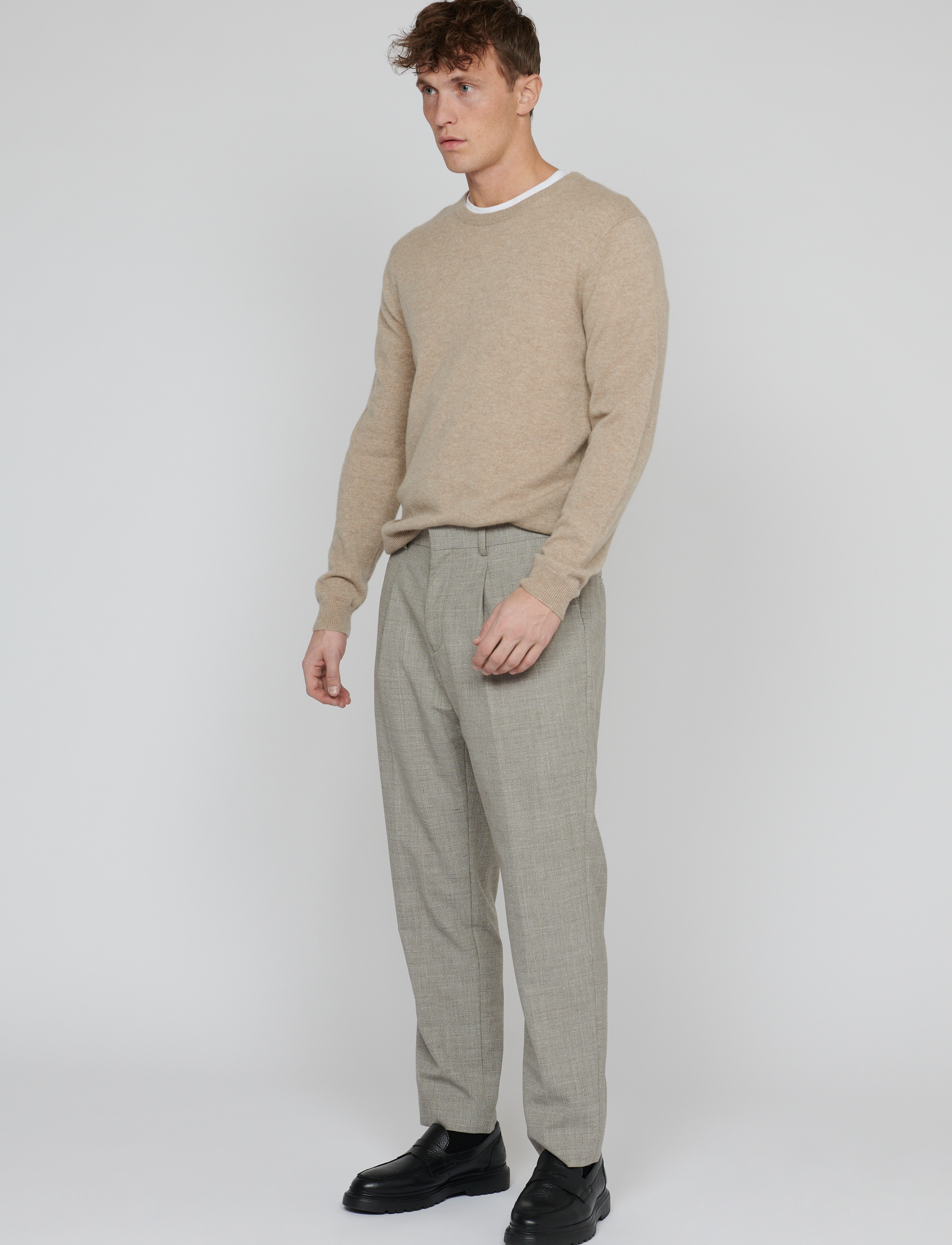 Matinique - MAweller Pleat Pant - winter twig melange - 3