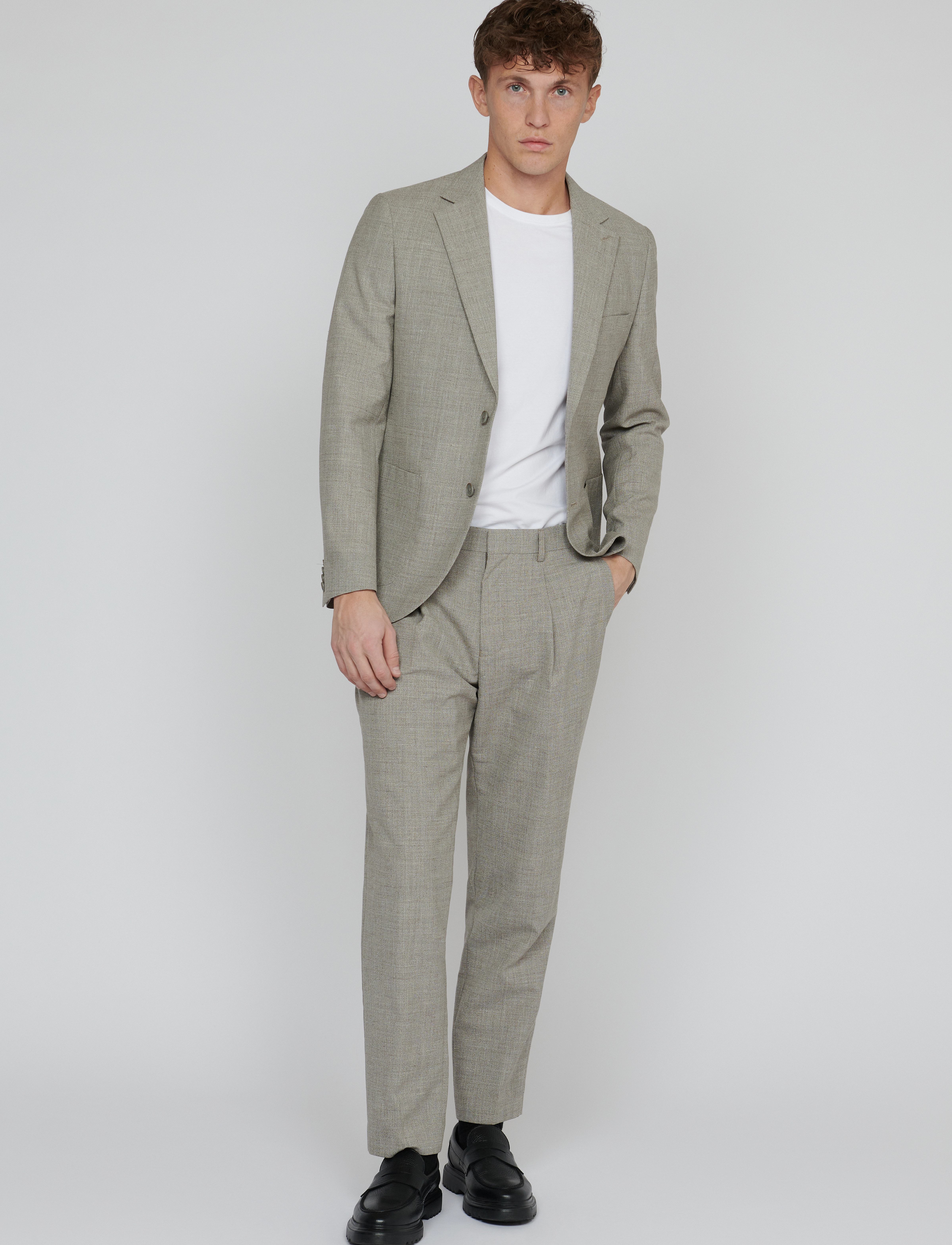 Matinique - MAweller Pleat Pant - winter twig melange - 4
